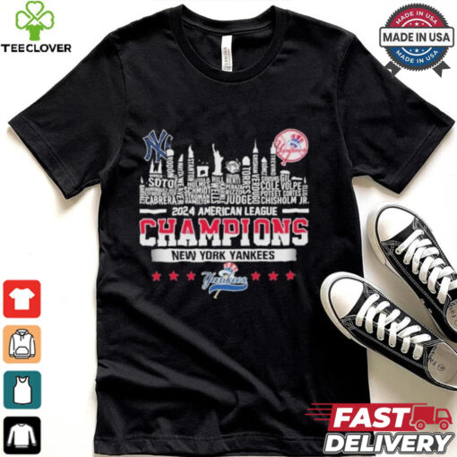 New York Yankees 2024 American League Champions Skyline T Shirt