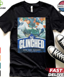 New York Yankees 2024 MLB Postseason clinched shirt 2 New York Yankees 2024 MLB Postseason clinched shirt