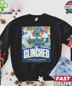 New York Yankees 2024 MLB Postseason clinched shirt 3 New York Yankees 2024 MLB Postseason clinched shirt