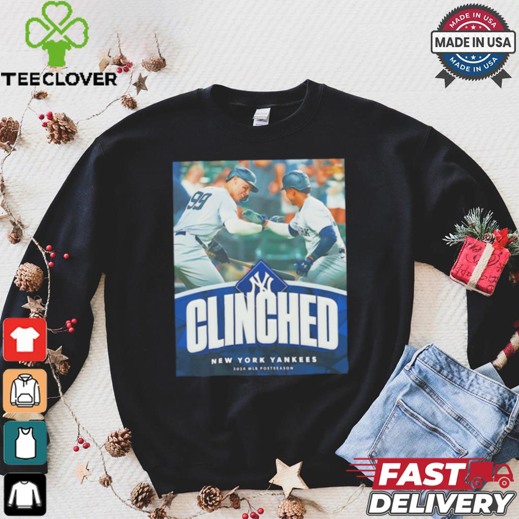New York Yankees 2024 MLB Postseason clinched shirt New York Yankees 2024 MLB Postseason clinched shirt