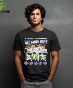 New York Yankees 5 time world series Champions the core four signatures shirt