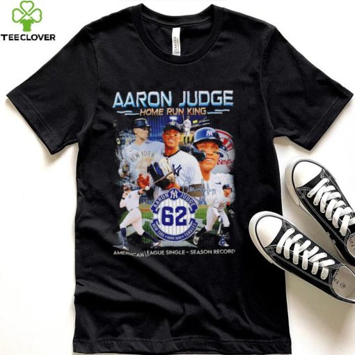 New York Yankees Aaron Judge home run King American League Single Season record 2022 signature shirt