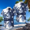 New York Yankees All Over Print Summer Short Sleeve Hawaiian Beach Shirt