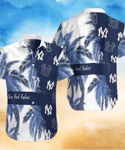 New York Yankees All Over Print Summer Short Sleeve Hawaiian Beach Shirt