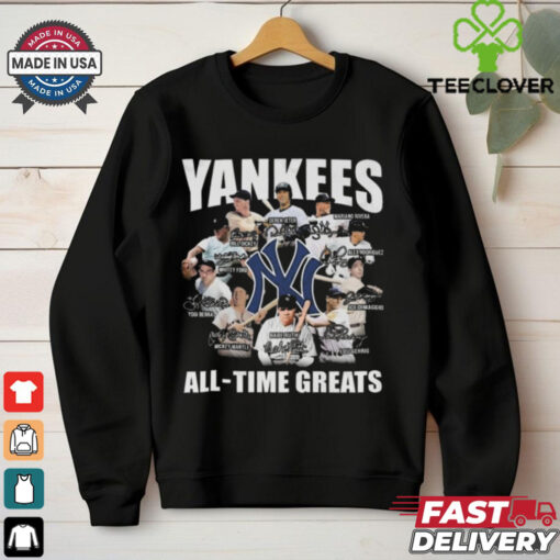 New York Yankees All – Time Greats Signature Signatures T hoodie, sweater, longsleeve, shirt v-neck, t-shirt