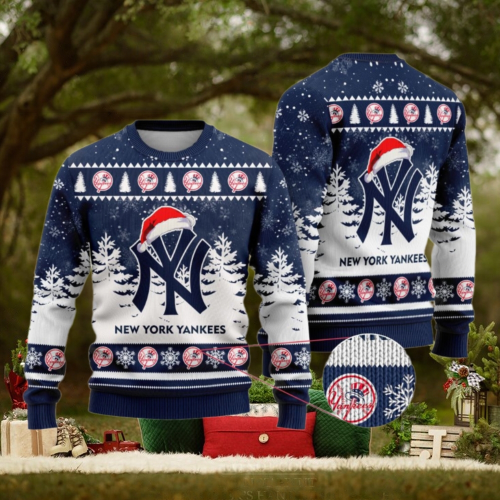 New York Yankees Funny Christmas Ugly Sweater New York Yankees Funny Christmas Ugly Sweater
