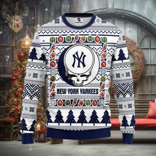 New York Yankees Grateful Dead Ugly Christmas Sweater Men And Women Sport Fans Gift