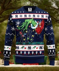 New York Yankees Grinch Christmas Ugly Sweater Christmas Gift For Fans Party Hoiliday Gift