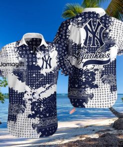New York Yankees Hawaiian Shirt Louis Vuitton Pattern Gift hawaiian shirt