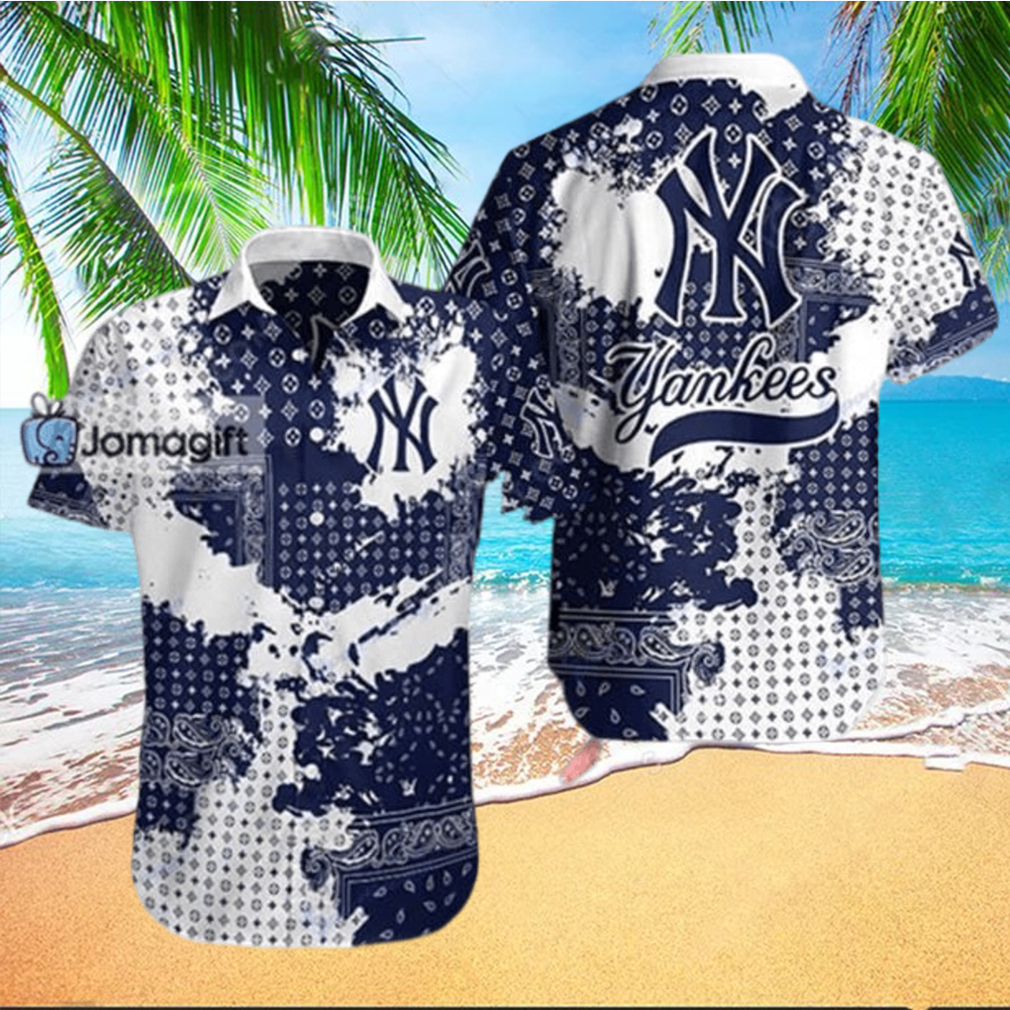 New York Yankees Hawaiian Shirt Louis Vuitton Pattern Gift hawaiian shirt New York Yankees Hawaiian Shirt Louis Vuitton Pattern Gift hawaiian shirt