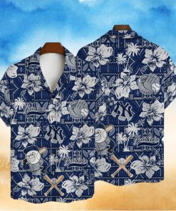 New York Yankees Hibiscus Pattern Vintage Hawaiian Shirt