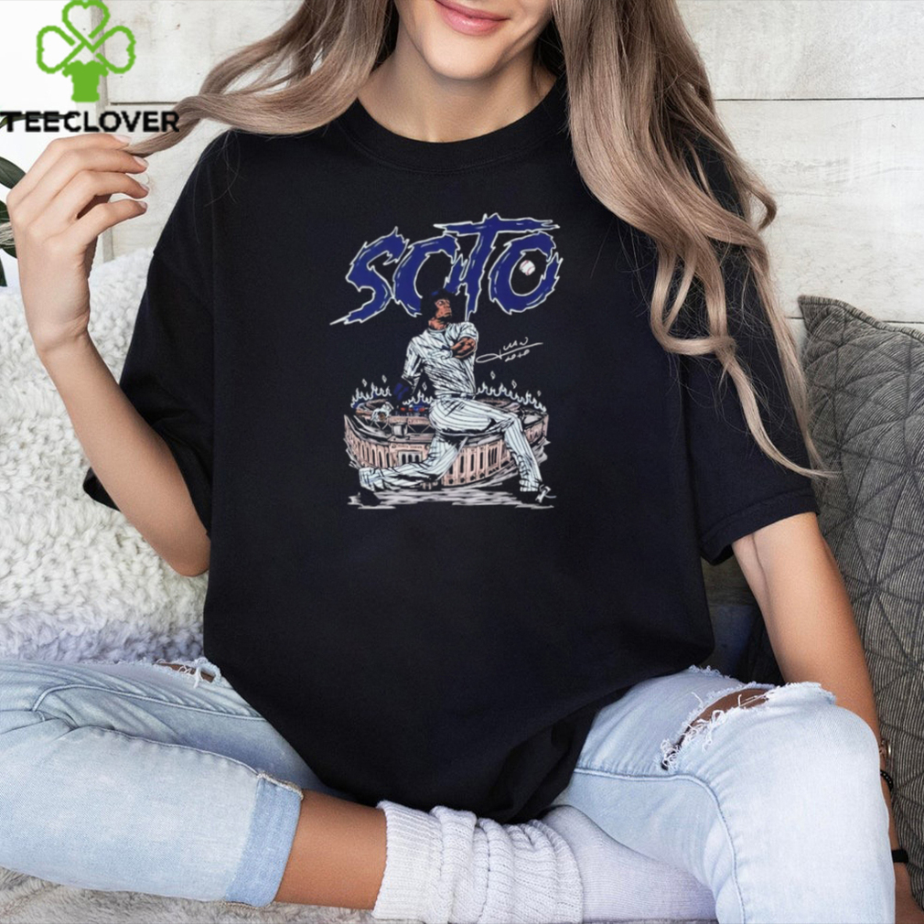 New York Yankees Juan Soto Illustration Graphic Signature T Shirt New York Yankees Juan Soto Illustration Graphic Signature T Shirt