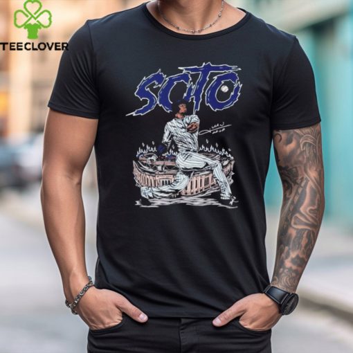 New York Yankees Juan Soto Illustration Graphic Signature T Shirt