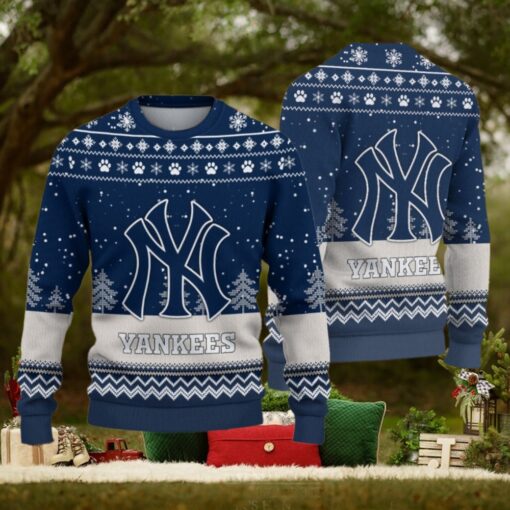 New York Yankees Logo Christmas Wool Sweater