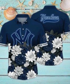 New York Yankees MLB Flower Hawaii Shirt And Tshirt For Fans