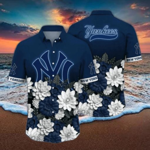 New York Yankees MLB Flower Hawaii Shirt And Thoodie, sweater, longsleeve, shirt v-neck, t-shirt For Fans