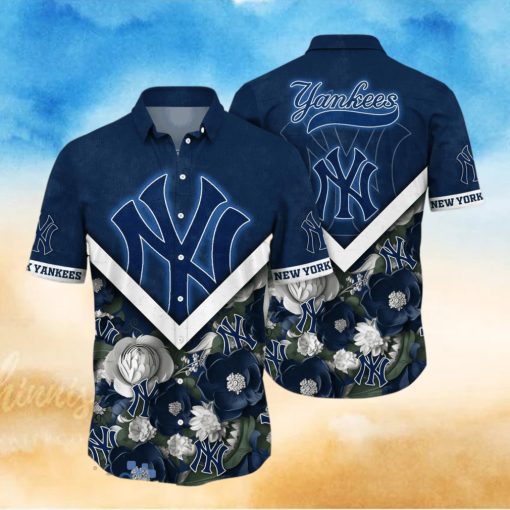 New York Yankees MLB Flower Hawaiian Shirt For Men Women Best Gift For Real Fans