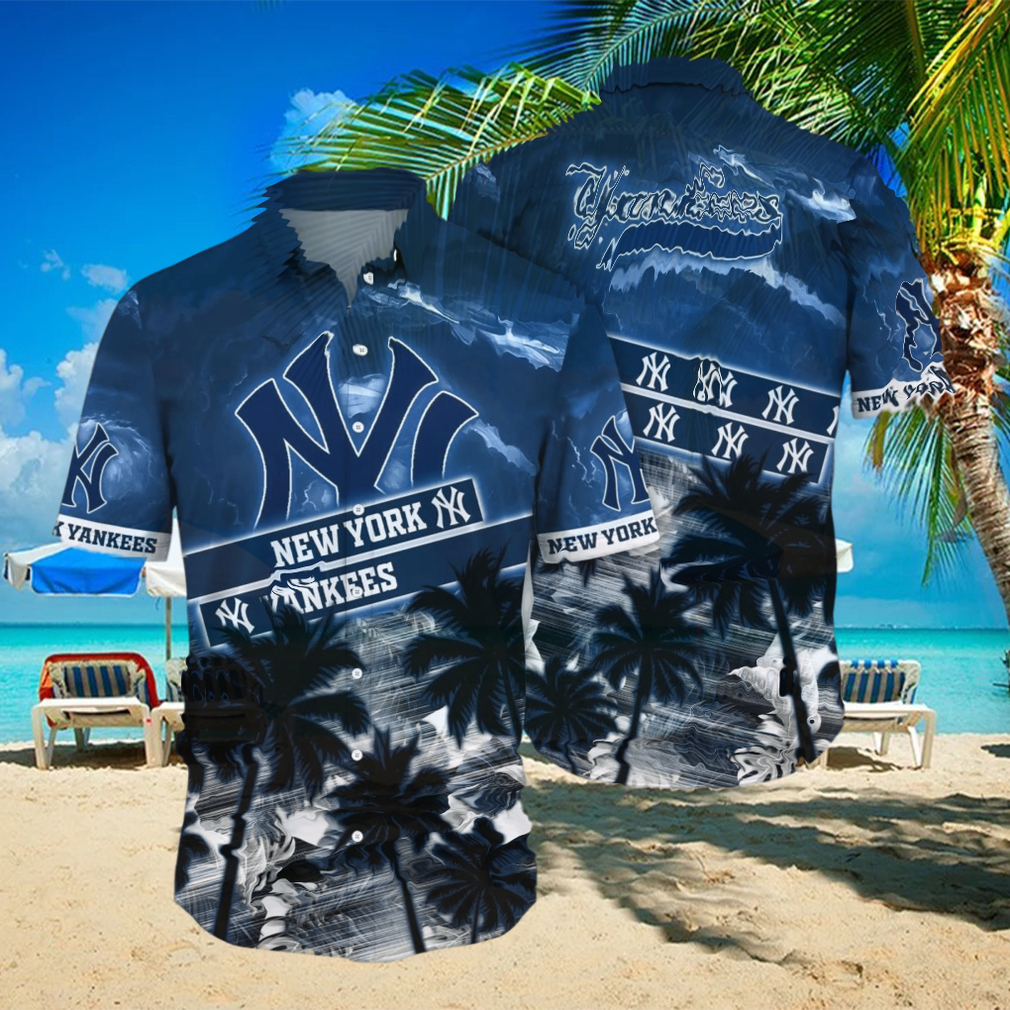 New York Yankees MLB Flower Hawaiian Shirt Style Gift For Fans New York Yankees MLB Flower Hawaiian Shirt Style Gift For Fans