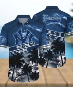 New York Yankees MLB Flower Hawaiian Shirt Style Gift For Fans 1 New York Yankees MLB Flower Hawaiian Shirt Style Gift For Fans
