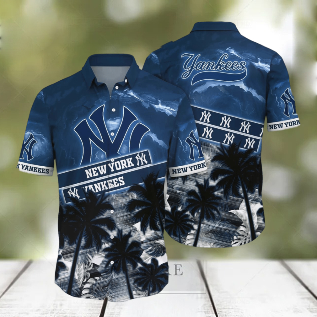 New York Yankees MLB Flower Hawaiian Shirt Style Gift For Fans New York Yankees MLB Flower Hawaiian Shirt Style Gift For Fans