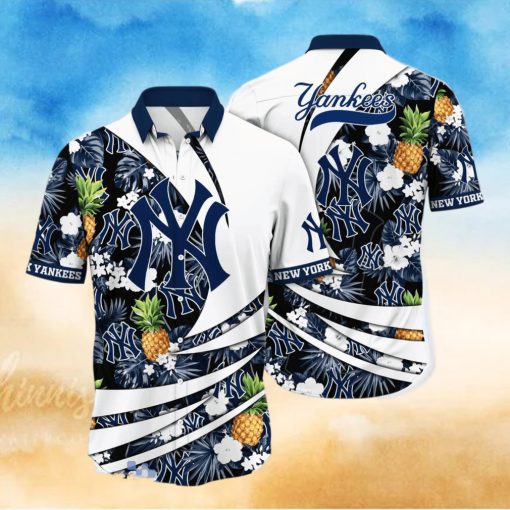 New York Yankees MLB Flower Hawaiian Shirt Style Gift For Men Women Fans