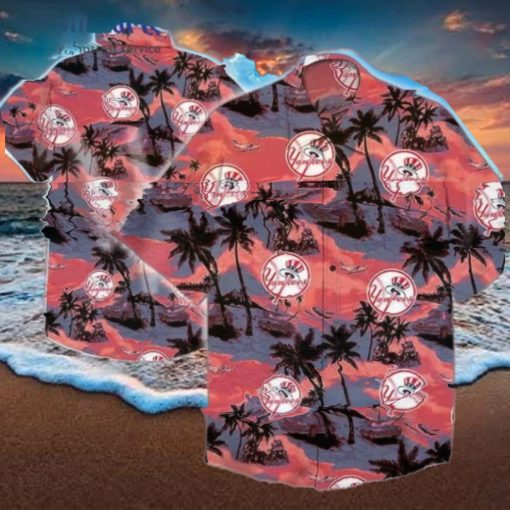 New York Yankees MLB Hawaiian Shirt, NY Yankees Hawaiian Shirt, Tropical Shirts For Men