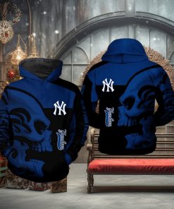 New York Yankees MLB Skull 3D Printed Hoodie