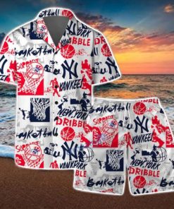 New York Yankees MLB Team Logo Street Style Design Hawaiian Shirt & Short
