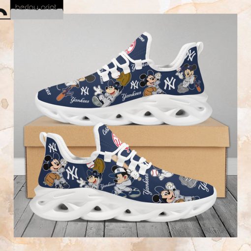 New York Yankees Mickey Custom Personalized Max Soul Sneakers Running Sports Shoes For Men Women