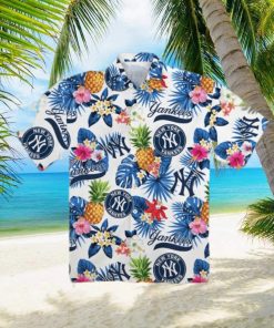 New York Yankees Pineapple Aloha Hawaiian Shirt