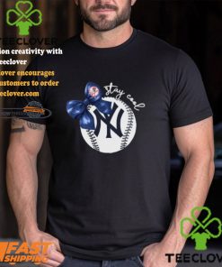 New York Yankees Stay Cool Bow Baseball Girls T Shirt