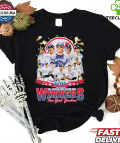 New York Yankees Team 2024 American League Division Series Winners Signatures T shirt