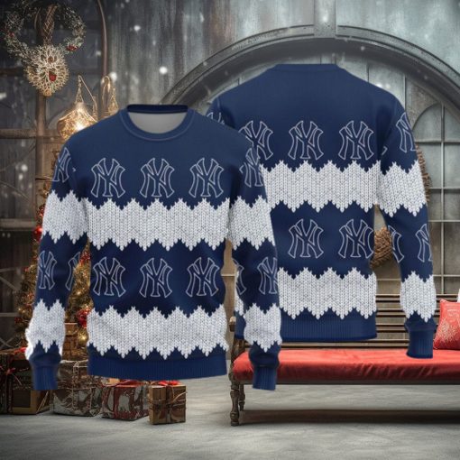 New York Yankees Teams Pattern Knitted Sweater For Christmas