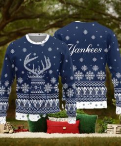 New York Yankees Teams Reindeer Knitted Sweater For Christmas