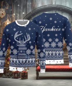 New York Yankees Teams Reindeer Knitted Sweater For Christmas