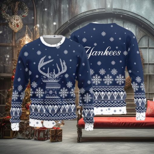 New York Yankees Teams Reindeer Knitted Sweater For Christmas