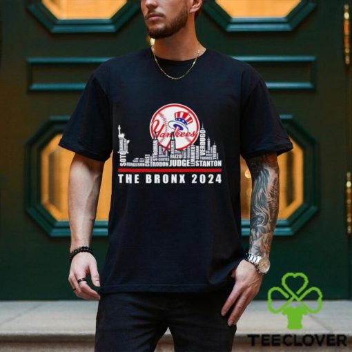 New York Yankees The Bronx Skyline players name 2024 shirt
