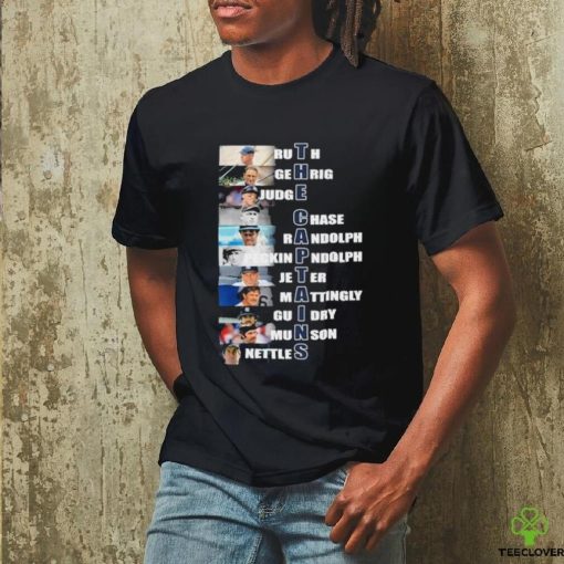 New York Yankees The Captain Team Players Signatures Shirt