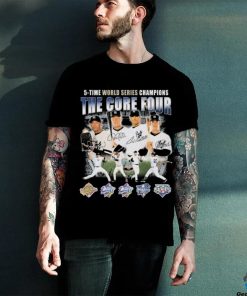 New York Yankees The Core Four 5 Time World Series Champions Signatures Shirt