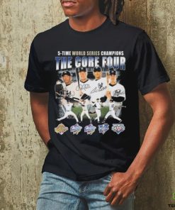 New York Yankees The Core Four 5 Time World Series Champions Signatures Shirt