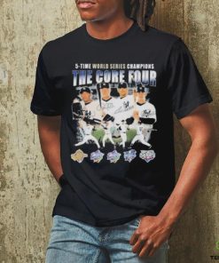 New York Yankees The Core Four 5 Time World Series Champions Signatures T hoodie, sweater, longsleeve, shirt v-neck, t-shirt