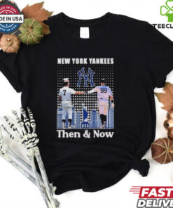 New York Yankees Then & Now Mickey Mantle And Aaron Judge Signatures 2024 T hoodie, sweater, longsleeve, shirt v-neck, t-shirt