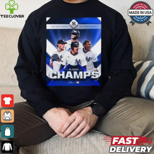 New York Yankees are crowned AL East champions for the third time in six years MLB 2024 Poster t shirt