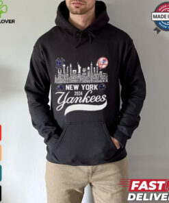 New York Yankees players city skyline 2024 ALCS shirt