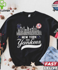 New York Yankees players city skyline 2024 ALCS shirt