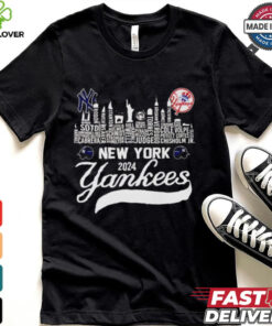 New York Yankees players city skyline 2024 ALCS shirt