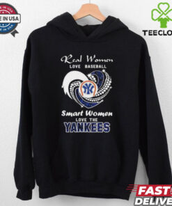New York Yankees real women love baseball smart women love the Yankees diamond heart shirt