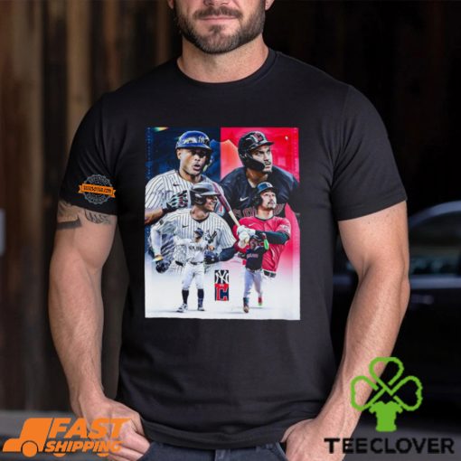 New York Yankees vs Cleveland Guardians 2024 MLB Bronx game shirt