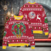 San Francisco Giants x Grinch Dr. Seuss How the Grinch Stole Christmas MLB with World Series Trophy Ugly Christmas Sweater Red