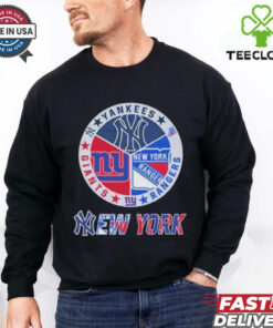 New York Yankees x New York Giants x New York Rangers T Shirts Limited Edition
